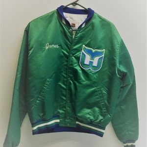 Hartford Whalers Vintage Satin Starter Jacket L